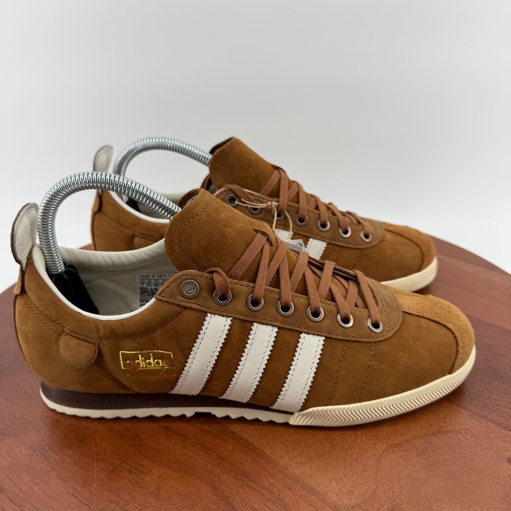 Adidas Samba 62 Retro Sneakers Wild Brown Off White Leather JI3219 Men 7 Women 8
